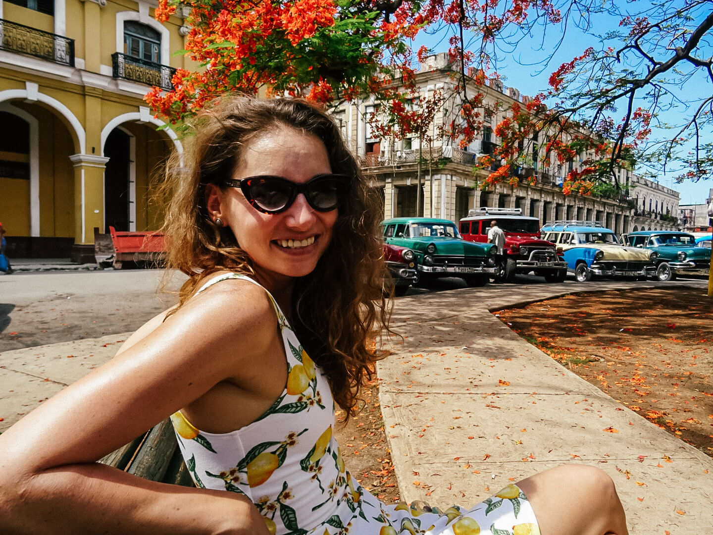 Happy girl in Havana